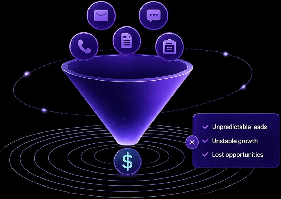 Lead generation problem visualization